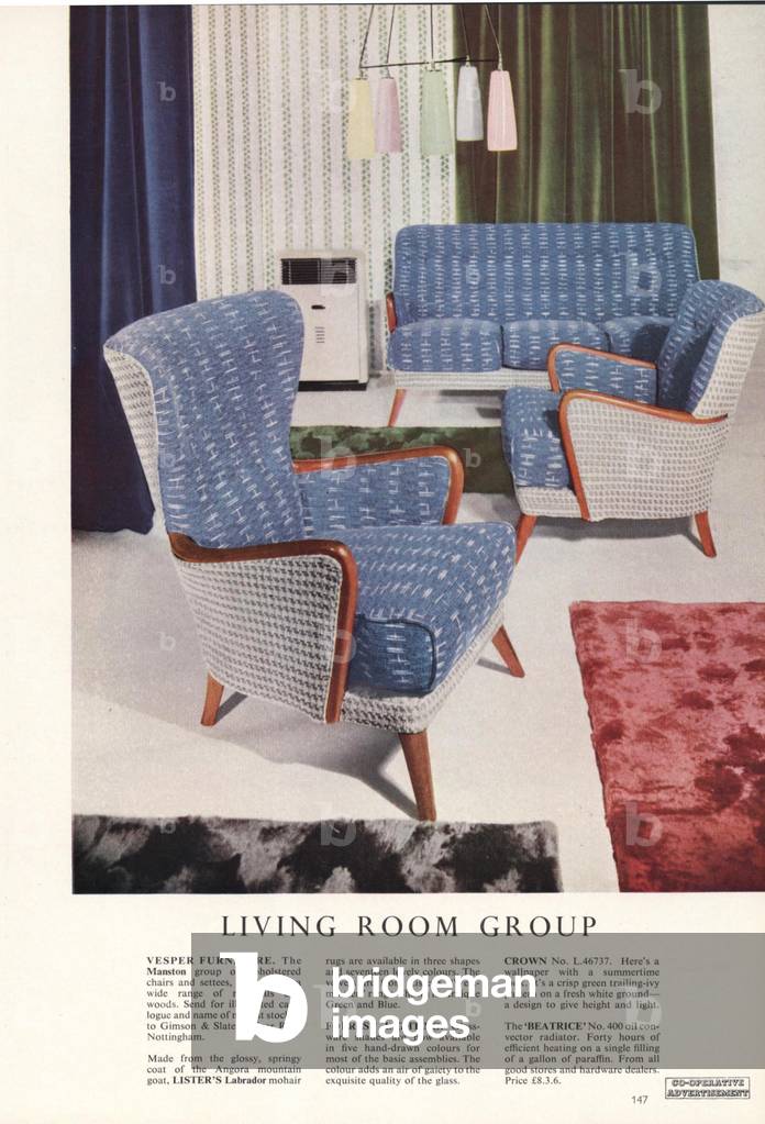 Living Room Group Magazine, advert, UK, 1950s