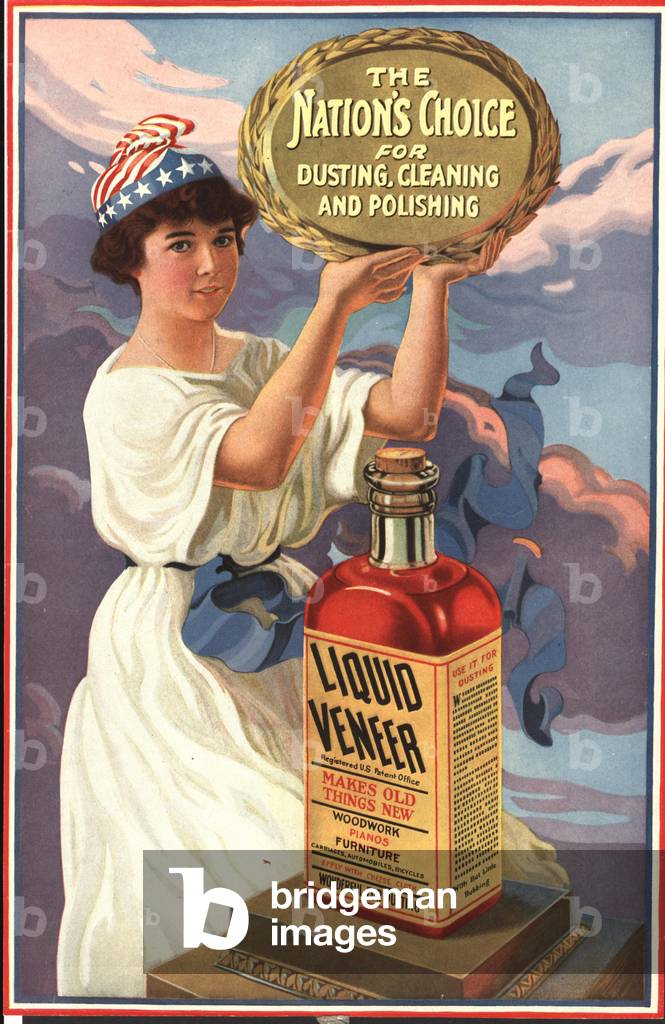 Liquid Veneer Magazine, advert, USA, 1900s