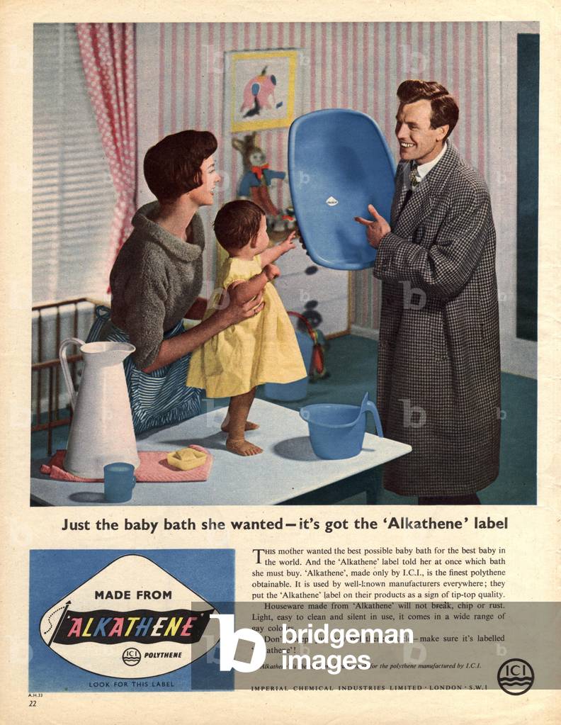 Alkathene Magazine, advert, UK, 1950s