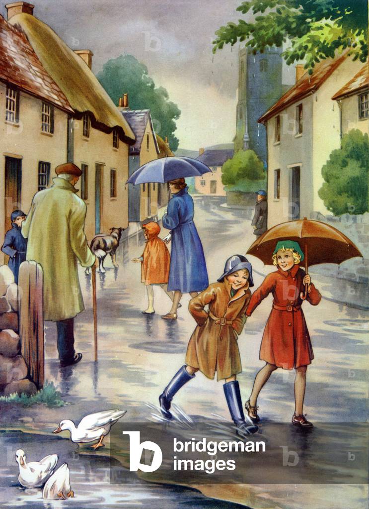 Infant School Illustrations Book Plate, UK, 1950s