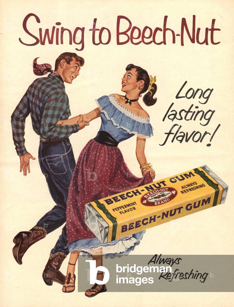 Beech-Nut Gum Magazine, advert, USA, 1940s
