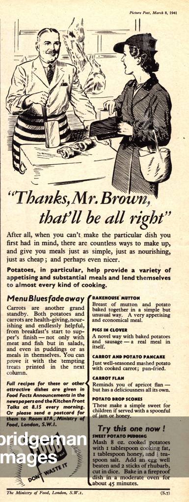 Ministry of Food, 1940s (print)