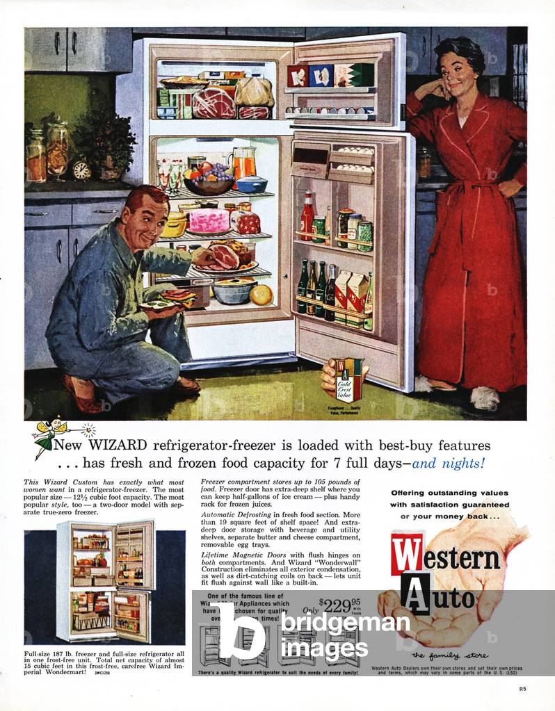 Western Auto Magazine, advert, USA, 1950s