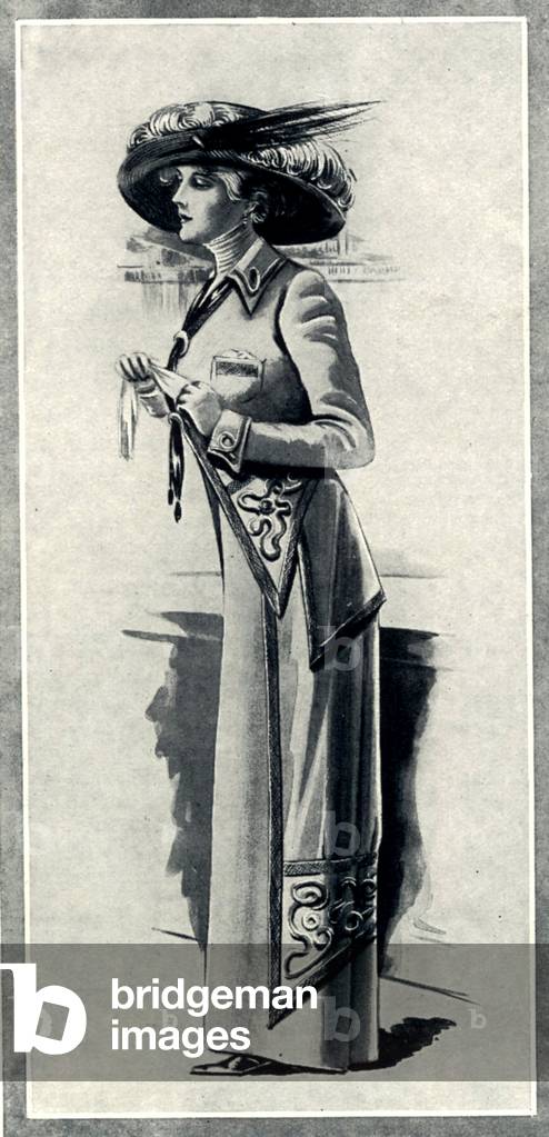 Womens Fashion Magazine Plate, UK, 1910s