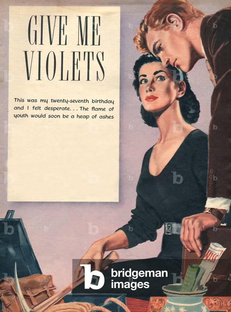 Give Me Violets, Magazine Plate, UK, 1950s