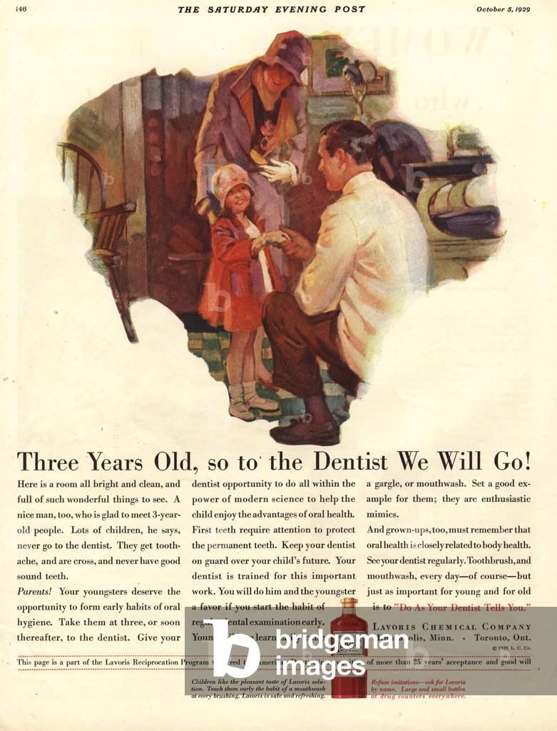 Lavoris Magazine, advert, USA, 1920s