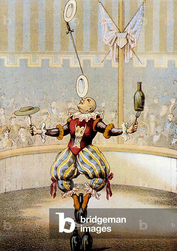 Circus Performer Magazine Plate, USA, 1890s