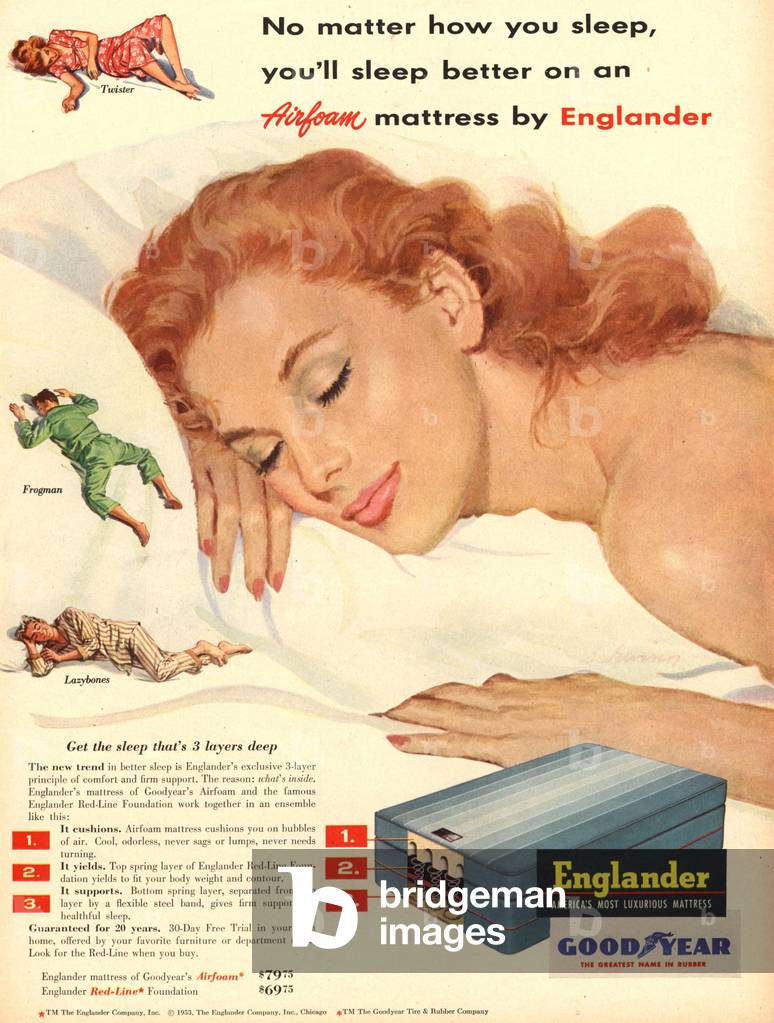 Englander Magazine, advert, USA, 1950s