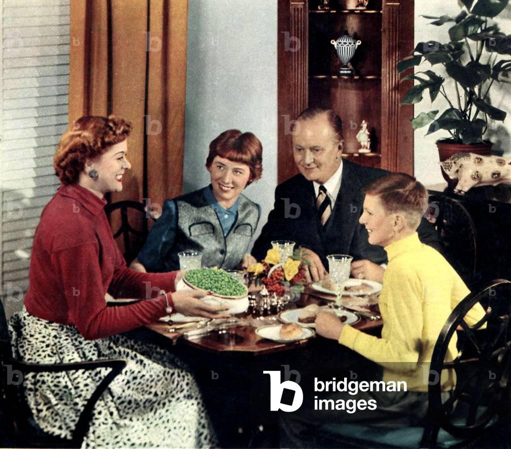 Family dinners Magazine, advert (detail), UK, 1950s