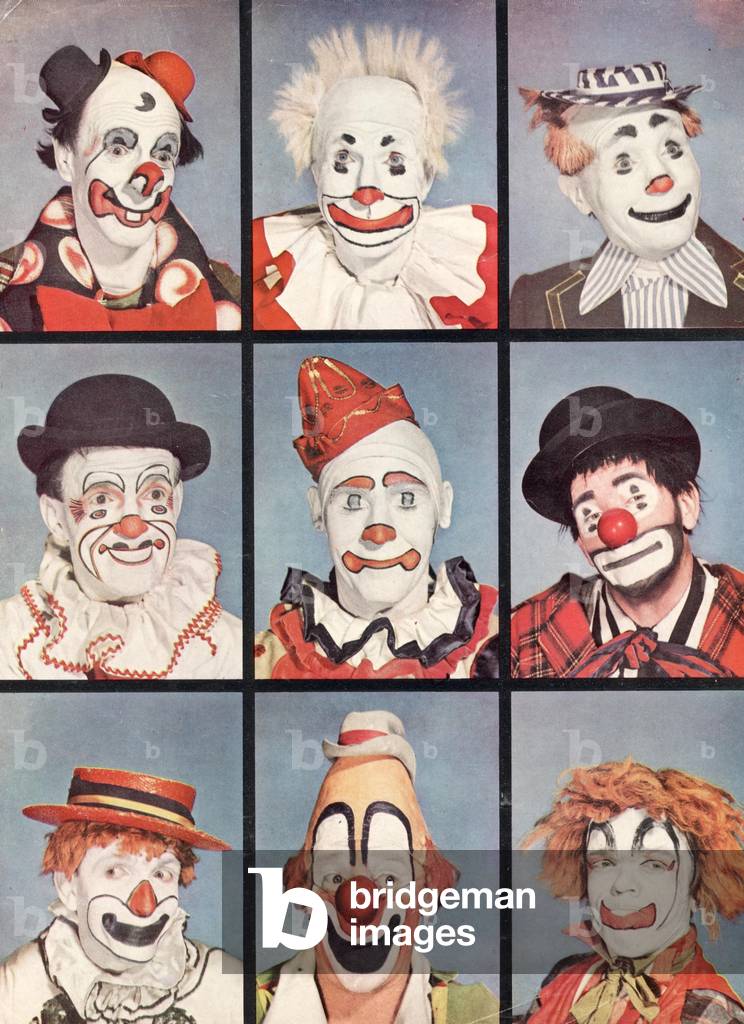 Clowns Magazine Plate, USA, 1940s