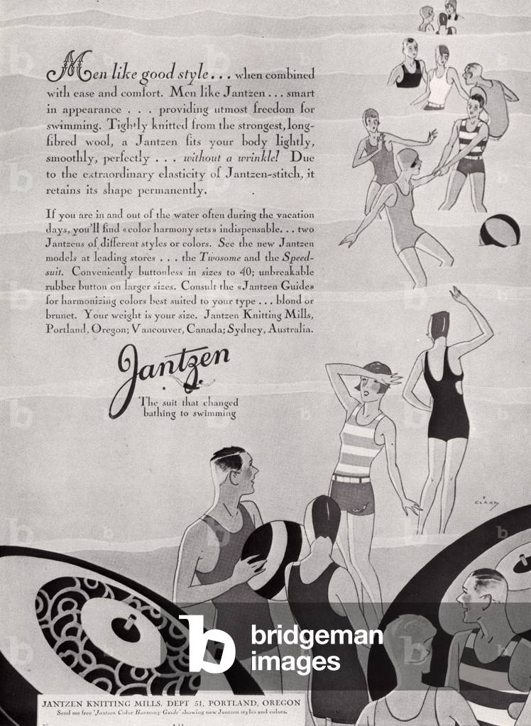 Jantzen Magazine, advert, USA, 1920s