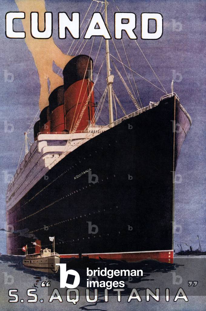 Cunard Poster, UK, 1910s
