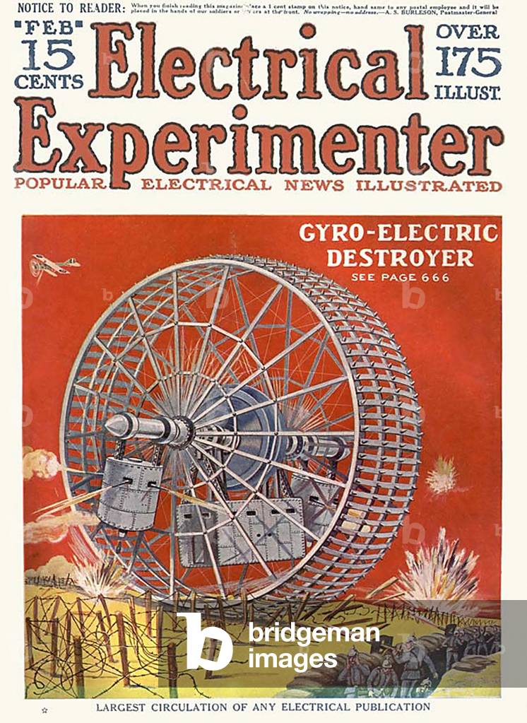 The Electrical Experimenter Magazine Cover, USA, 1910s