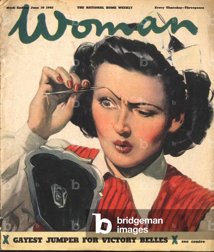 woman make-up, 1940s (print)