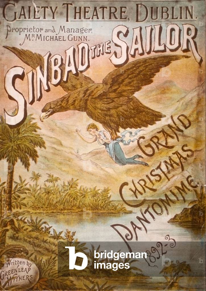 Sinbad the Sailor Poster, Ireland, 1890s