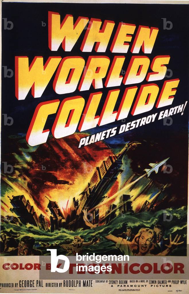 When Worlds Collide Film Poster, USA, 1952