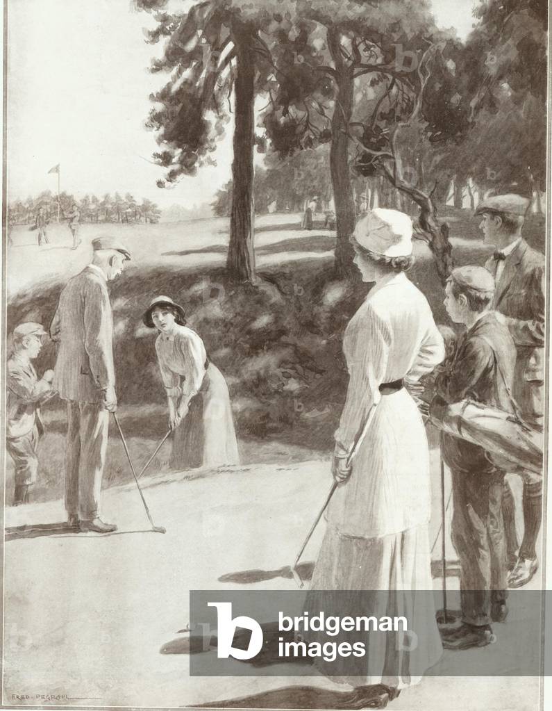 Golf 1920s Magazine Plate, UK, 1920s