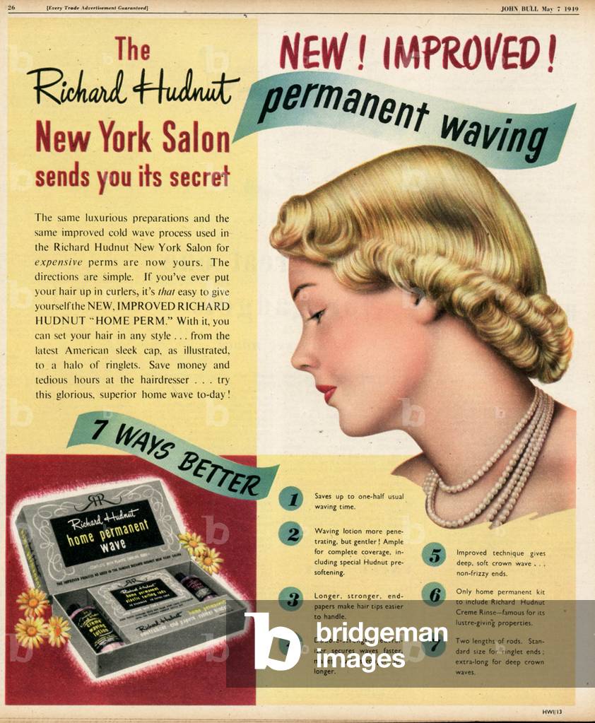 Richard Hudnut Magazine, advert, UK, 1950s