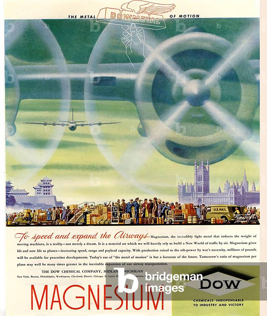 Dow Chemicals Magazine Advert, USA, 1940s