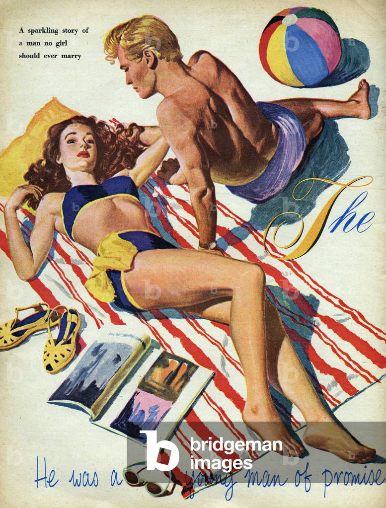 Romance Magazine Plate, UK, 1950s