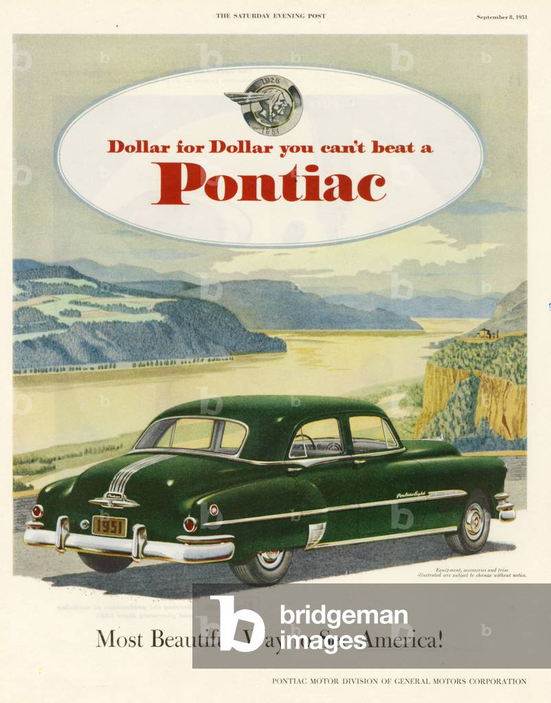 Pontiac Magazine Advert, USA, 1950s