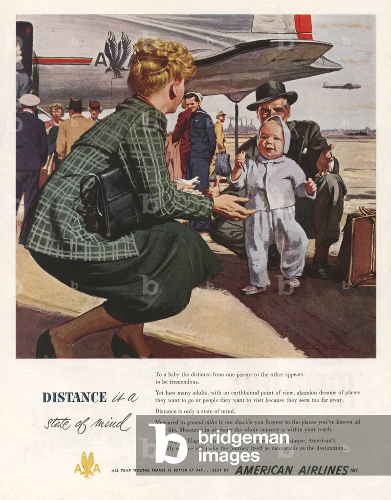 Airlines Magazine, advert, USA, 1940s