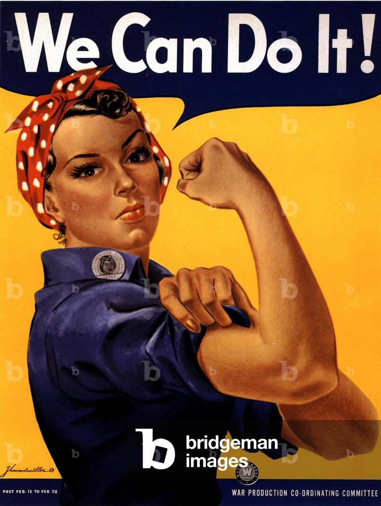 Rosie The Riveter Poster, USA, 1940s