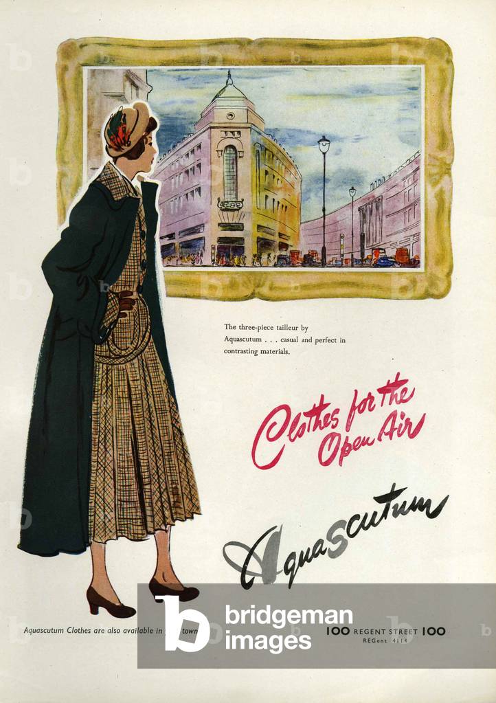 Aquascutum Magazine, advert, UK, 1940s