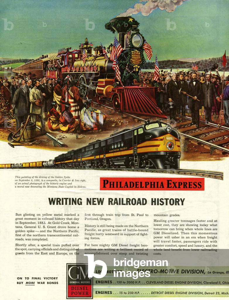 Philadelphia Express Magazine Advert, USA, 1940s