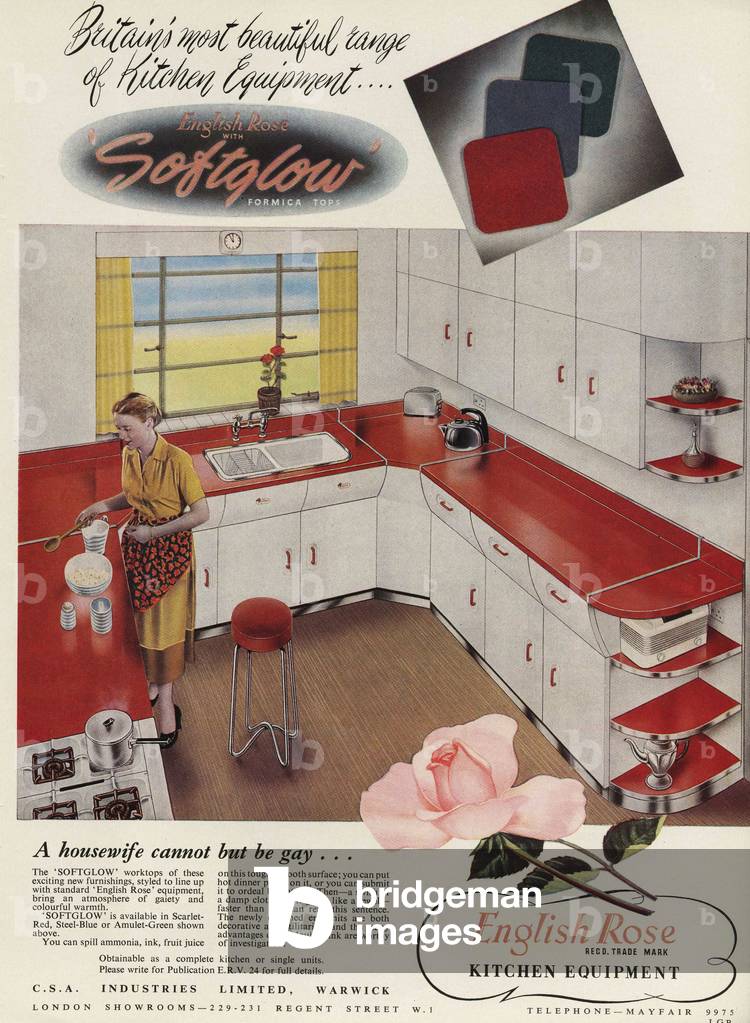 English Rose Magazine, advert, UK, 1950s