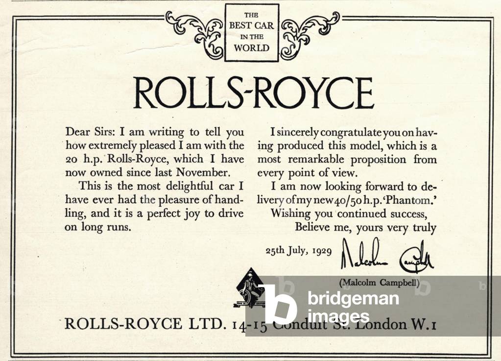 Rolls-Royce, 1920s