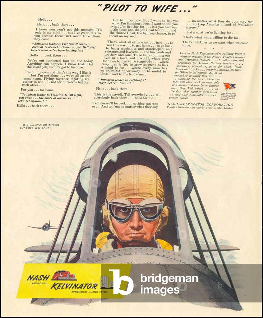 Nash Kelvinator Magazine Advert, USA, 1940s