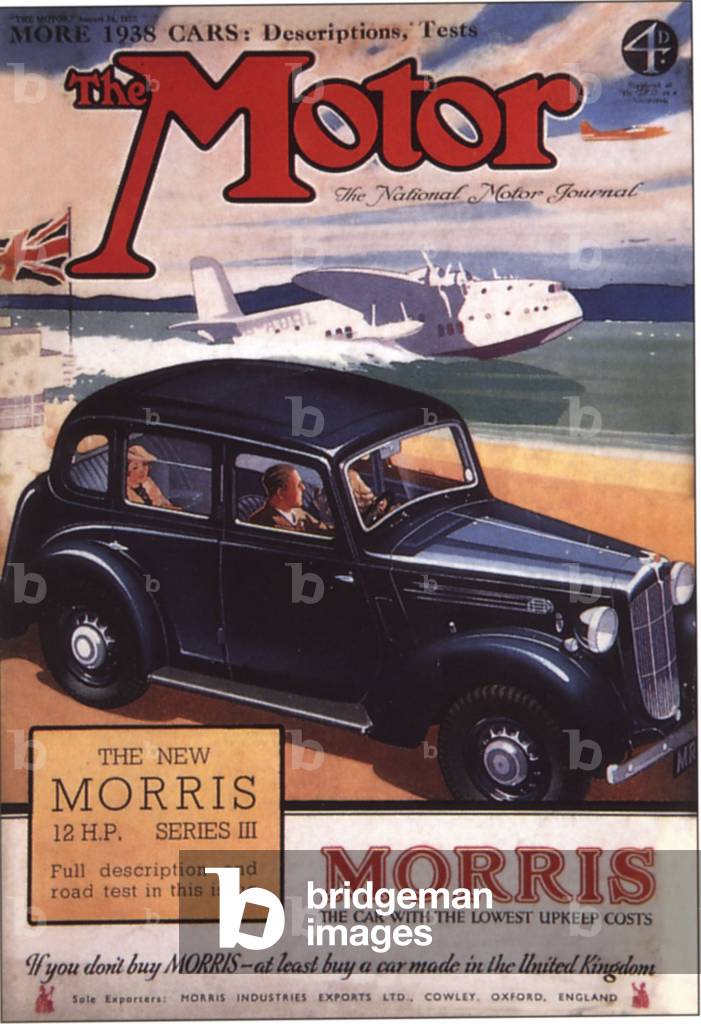 The Motor, Morris car, Uk, 1930s (print)