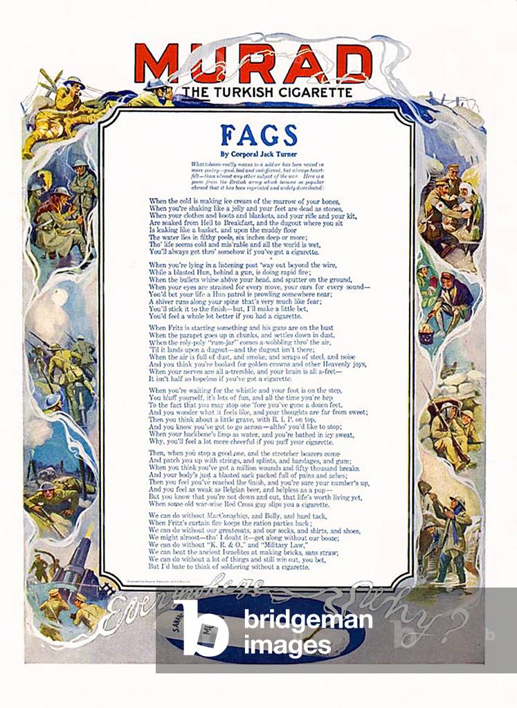 Murad Magazine Advert, USA, 1910s