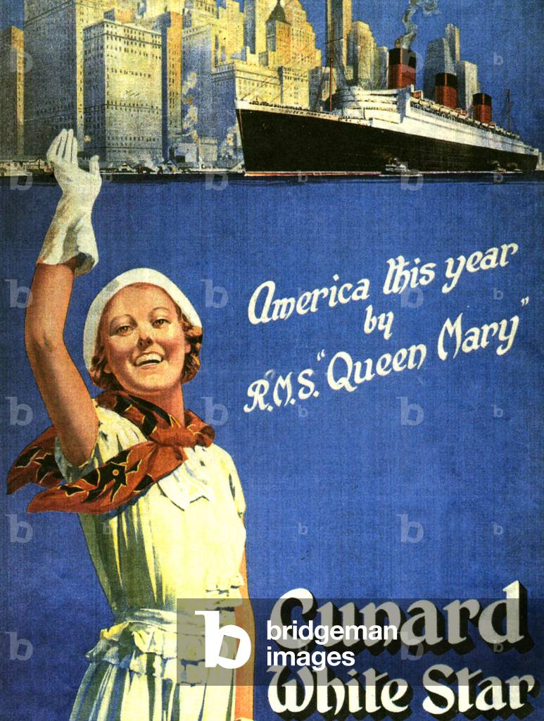Cunard Postcard, UK, 1920s