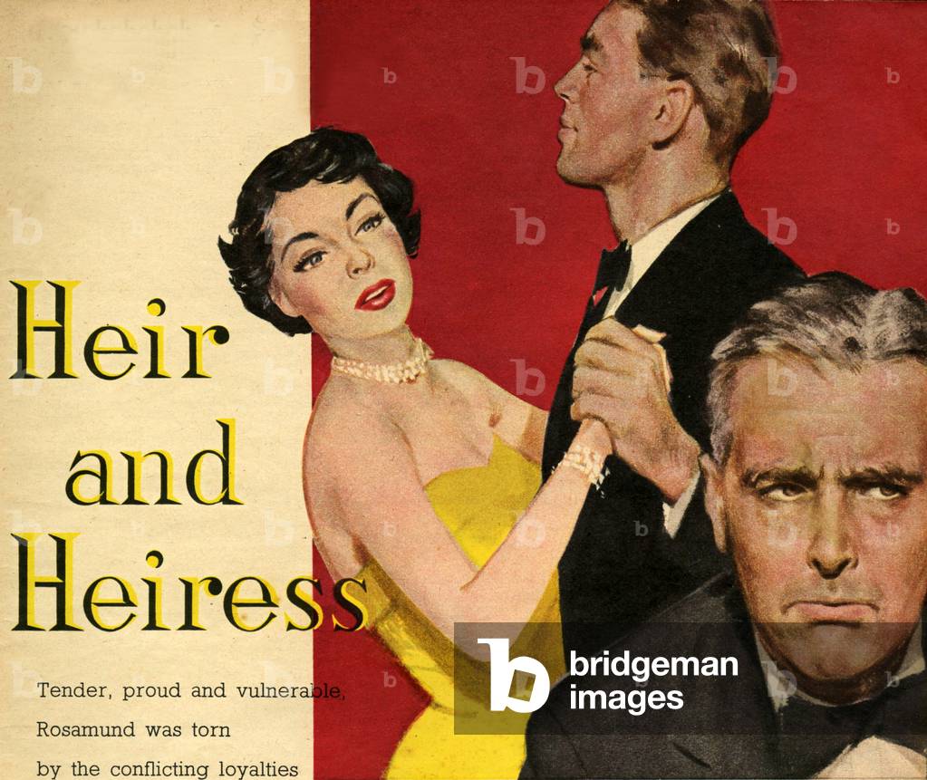 Romance Magazine Plate, UK, 1950s