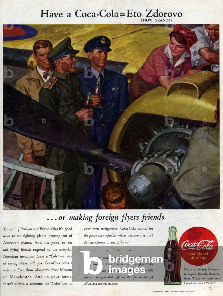 Coca-Cola Magazine Advert, USA, 1940s