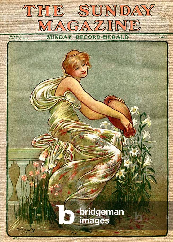 Philadelphia Press Magazine Cover, USA, 1900s