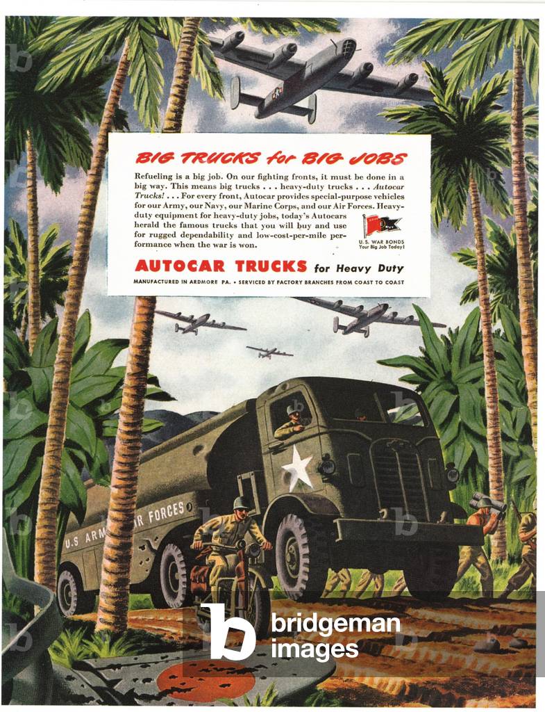 Autocar Magazine, advert, USA, 1940s