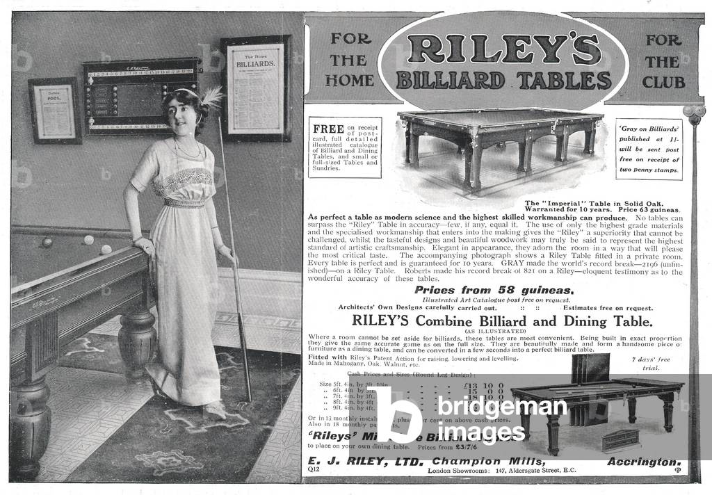 Riley's Magazine, advert, UK, 1910s