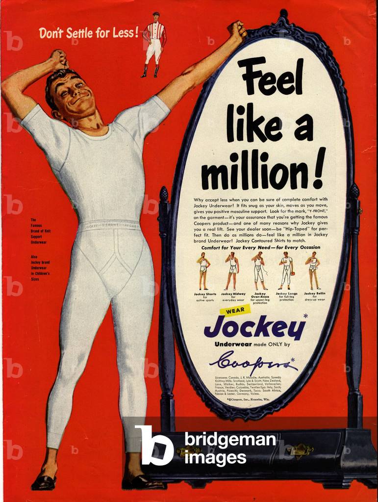 Jockey Magazine, advert, USA, 1948