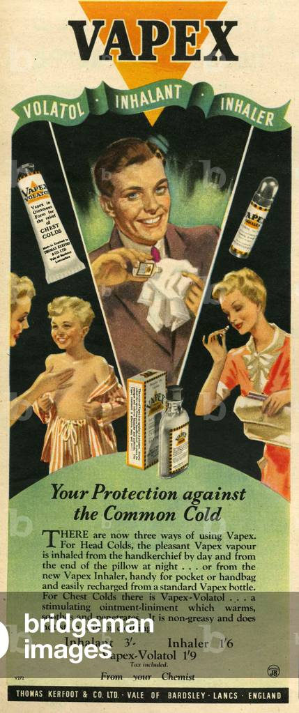 Vapex Magazine, advert, UK, 1950s