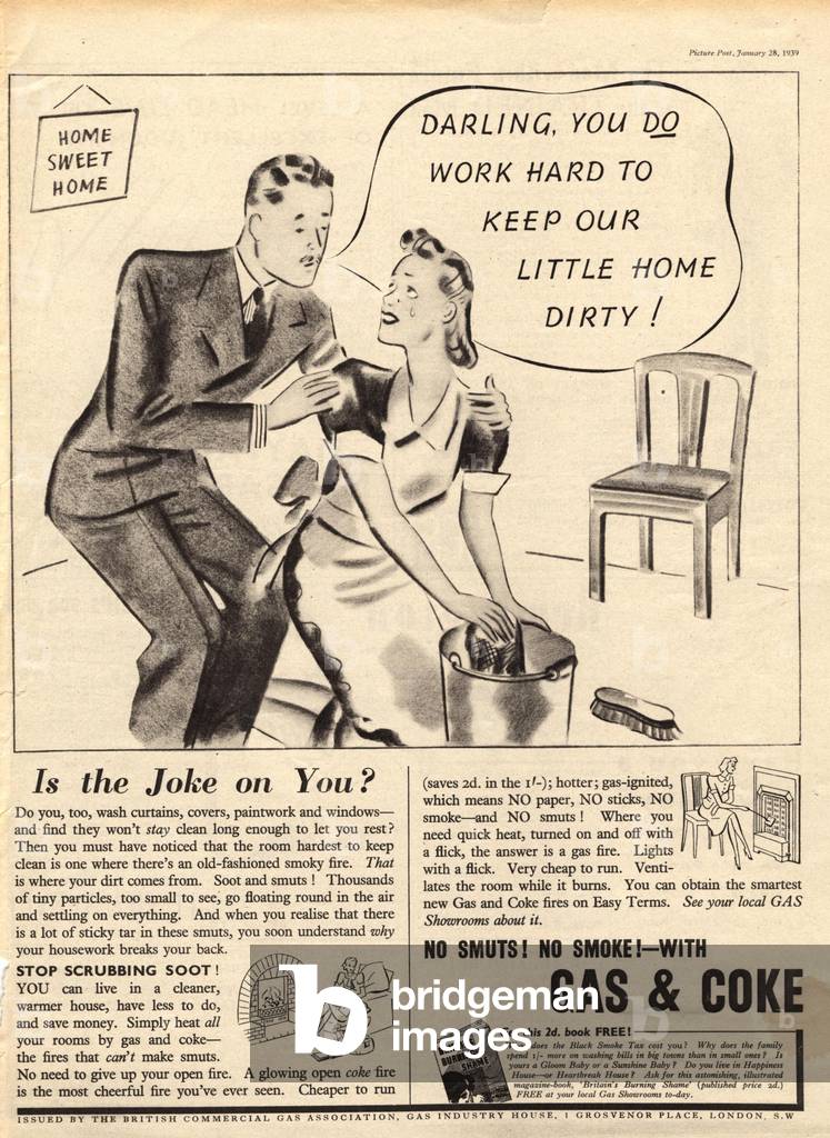 Gas Cole Magazine, advert, UK, 1950s