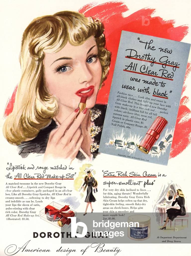 Dorothy Gray Magazine Advert, USA, 1940s