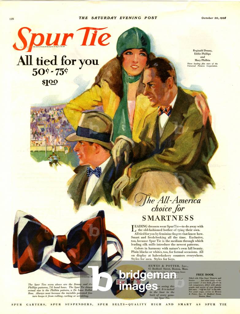 Spur Tie Magazine, advert, USA, 1920s