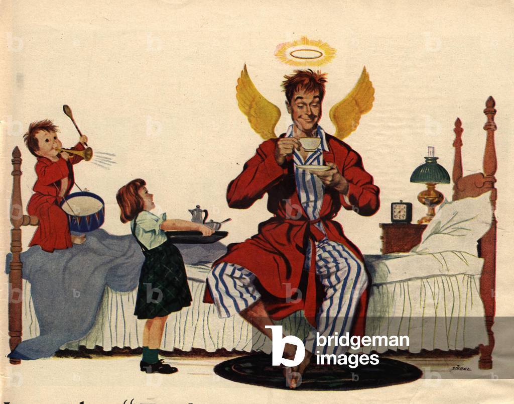 Chase and Sanborn Magazine, advert (detail), USA, 1940s