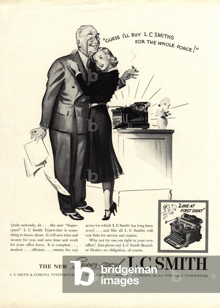 L C Smith, 1940s (print)