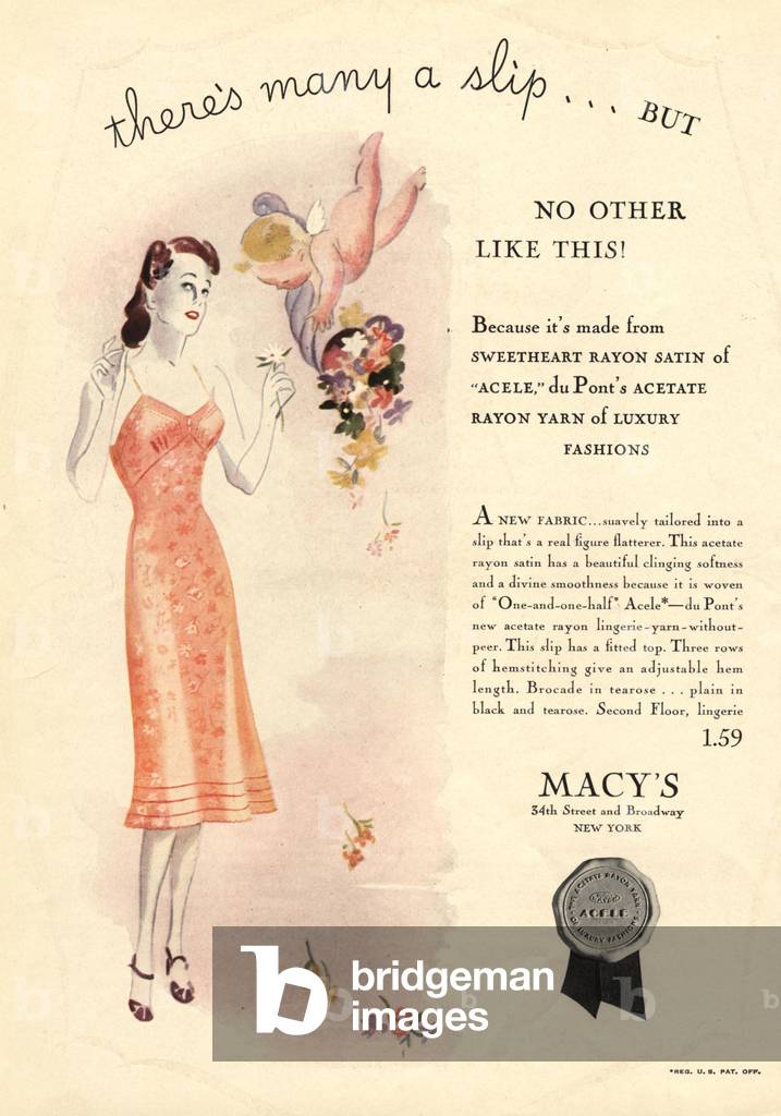 Nylon by DuPont Magazine, advert, USA, 1940s