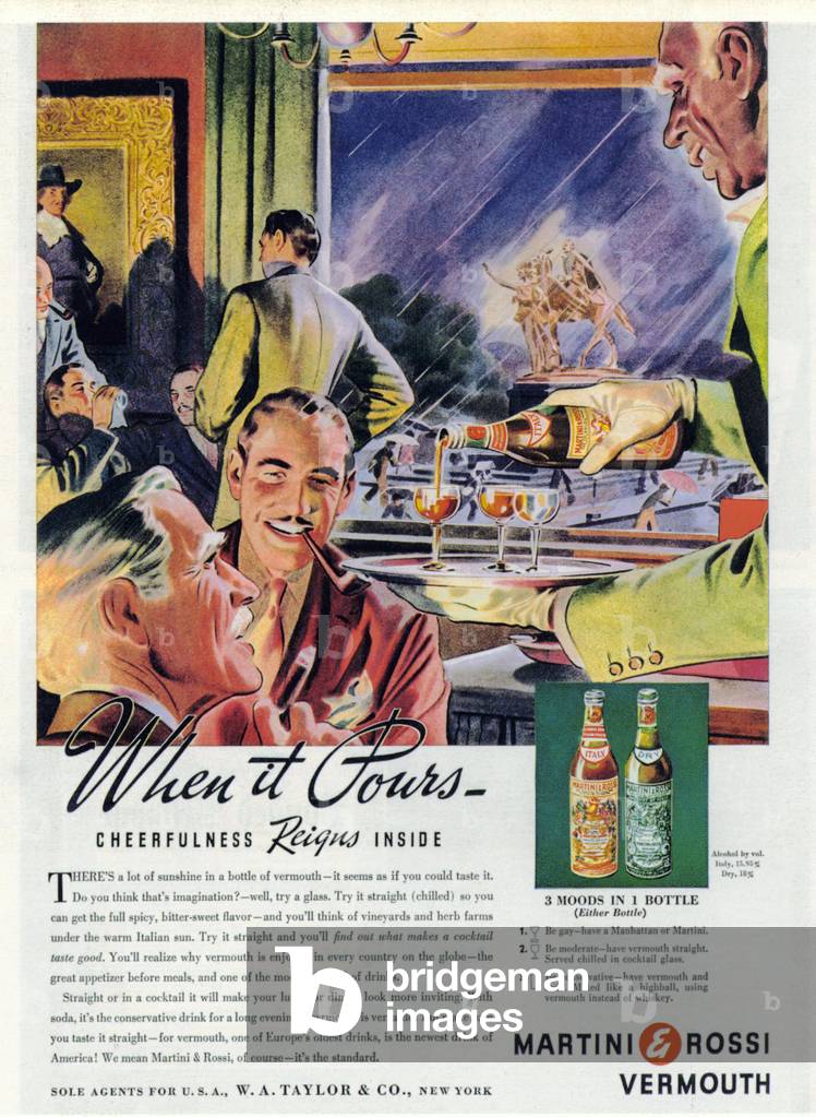 Martini & Rossi Magazine, advert, USA, 1930s