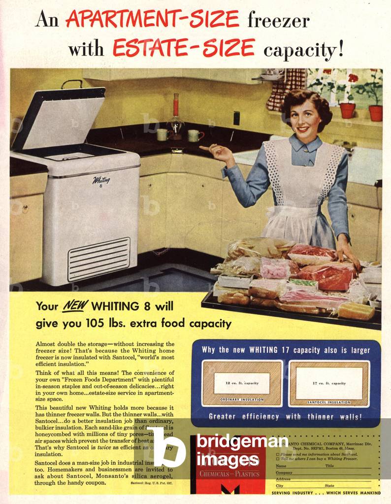 Freezers Magazine, advert, USA, 1940s